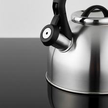 Afbeelding in Gallery-weergave laden, Florina Silia Fluitketel 2,5 L – Geborsteld RVS Zilver – Inductie &amp; Alle Warmtebronnen