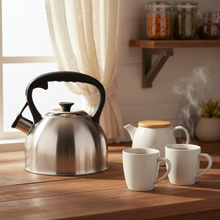 Afbeelding in Gallery-weergave laden, Florina Onda Fluitketel 2,1 L – RVS Zilver – Inductie &amp; Alle Warmtebronnen