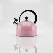 Afbeelding in Gallery-weergave laden, Trendmix Fluitketel Roze 2,5 Liter – Lichtgewicht RVS – Cool-Touch Handvat – Geschikt Voor Inductie, Gas En Alle Warmtebronnen